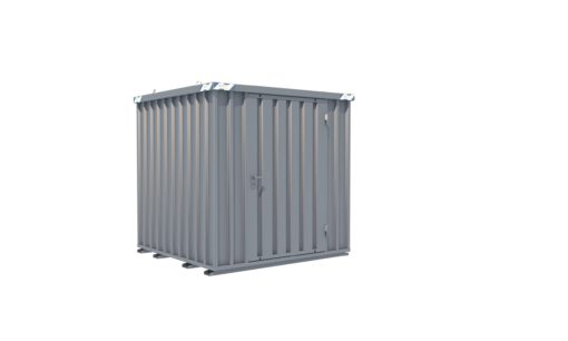 Schnellbaucontainer 2100 x 2100 x 2100 mm - 1-flügelige Tür auf 2 m Seite – Bild 2