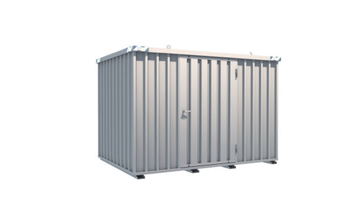 Schnellbaucontainer 3100 x 2100 x 2100 mm - 1-flügelige Tür auf 3 m Seite – Bild 2