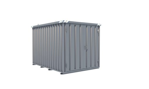 Schnellbaucontainer 3100 x 2100 x 2100 mm - 2-flügelige Tür auf 2 m Seite – Bild 2