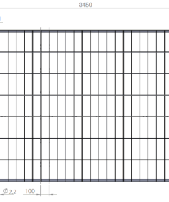 Bauzaun Standard - 3,45m