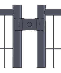Hochsicherheitsschelle 3,0mm für Mobilzaun