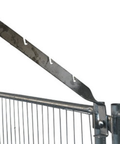 Stacheldrahthalter 45° gebogen für Bauzaun