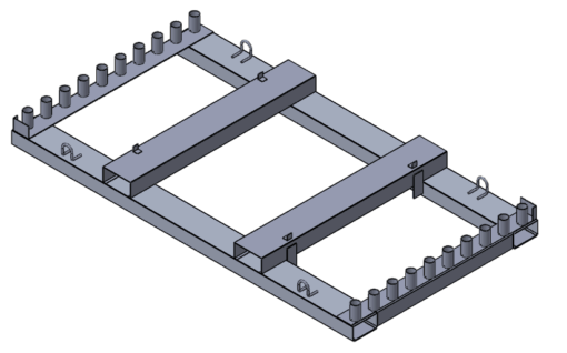 Transportpalette Bauzaun - Für 10 Stck.