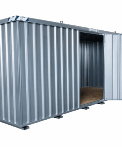 Schnellbaucontainer 5100 x 2100 x 2100 mm - 2-flügelige Tür auf 5 m Seite