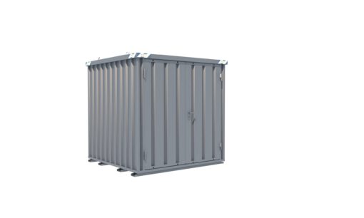 Schnellbaucontainer 2100 x 2100 x 2100 mm – 2-flügelige Tür auf 2 m Seite – Bild 2