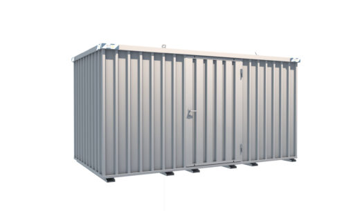 Schnellbaucontainer 4100 x 2100 x 2100 mm - 1-flügelige Tür auf 4 m Seite – Bild 2