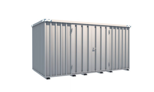Schnellbaucontainer 4100 x 2100 x 2100 mm - 2-flügelige Tür auf 4 m Seite – Bild 2