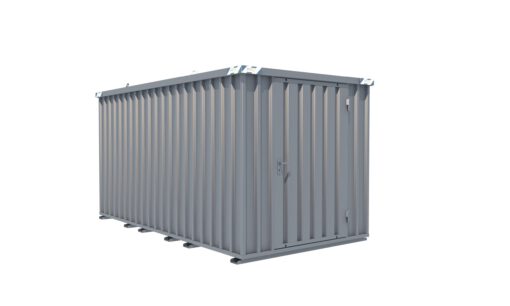 Schnellbaucontainer 4100 x 2100 x 2100 mm - 1-flügelige Tür auf 2 m Seite – Bild 2