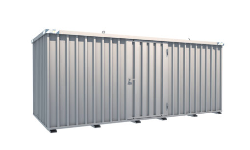 Schnellbaucontainer 5100 x 2100 x 2100 mm - 2-flügelige Tür auf 5 m Seite – Bild 2