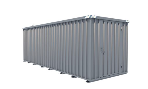 Schnellbaucontainer 6100 x 2100 x 2100 mm - 1-flügelige Tür auf 2 m Seite – Bild 2