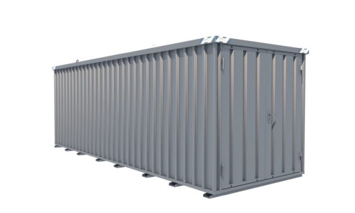 Schnellbaucontainer 6100 x 2100 x 2100 mm - 2-flügelige Tür auf 2 m Seite – Bild 2