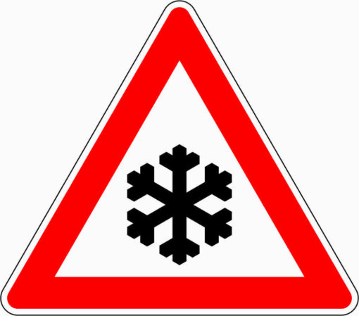 Schnee- oder Eisglätte