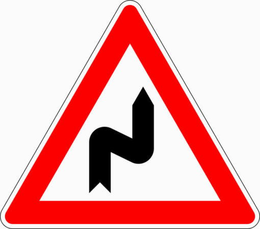 Doppelkurve, zunächst rechts