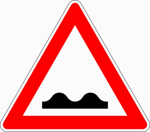 Unebene Fahrbahn