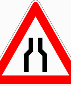 Verengte Fahrbahn
