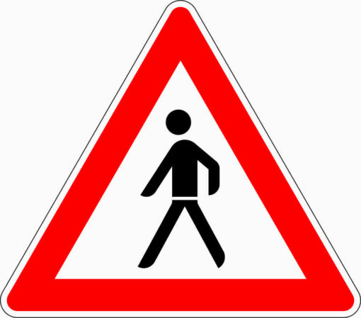 Fußgänger, Aufstellung rechts