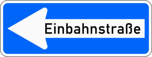 Einbahnstraße LINKSWEISEND