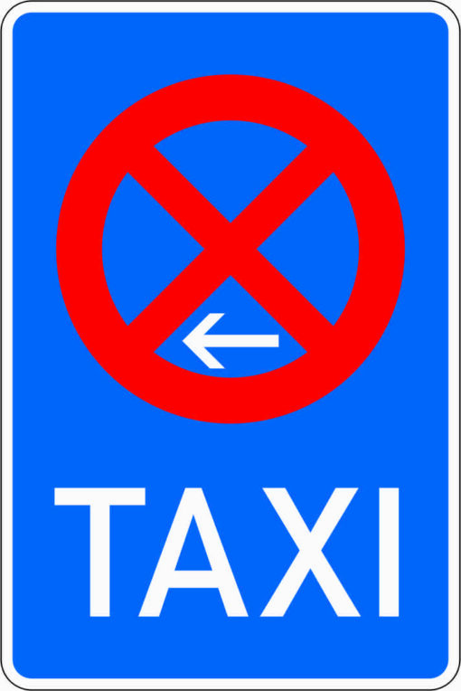 Taxenstand Ende (Linksaufstellung)