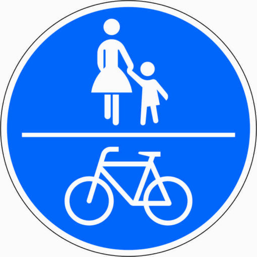Gemeinsamer Geh- und Radweg