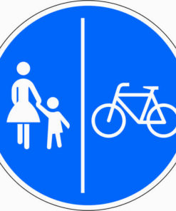 Getrennter Rad- und Gehweg, Radweg rechts