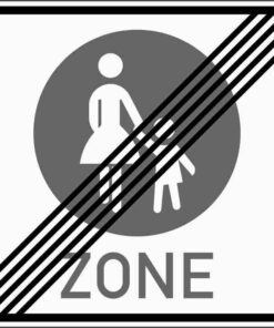 Ende einer Fußgängerzone