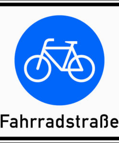 Beginn einer Fahrradstraße