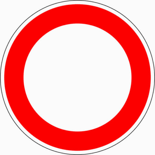 Verbot für Fahrzeuge aller Art