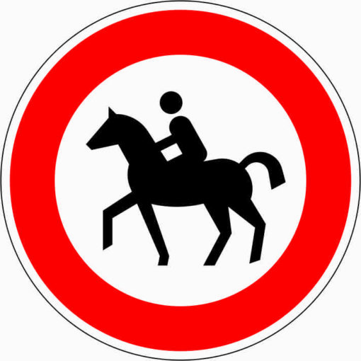 Verbot für Reiter