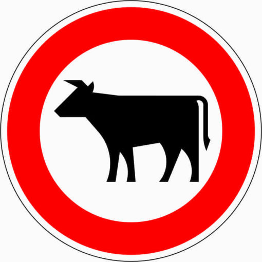 Verbot für Viehtrieb