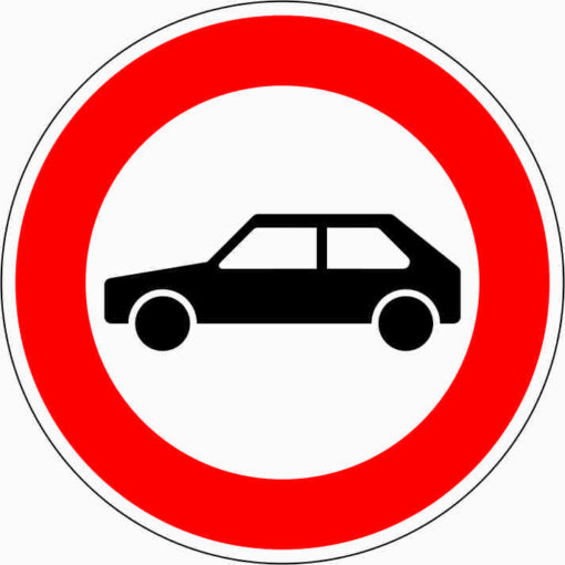 Verbot für Personenkraftwagen