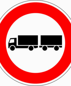 Verbot für Lastkraftwagen mit Anhänger