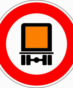 Verbot für kennzeichnungspflichtige Kraftfahrzeuge mit gefährlichen Gütern