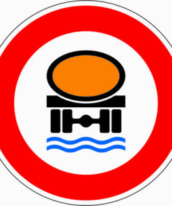 Verbot für Fahrzeuge mit wassergefährdender Ladung