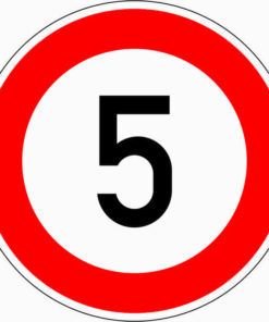 Zulässige Höchstgeschwindigkeit "5"