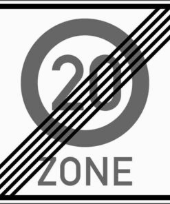 Ende einer Tempo 20-Zone