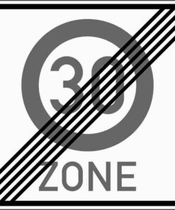 Ende einer Tempo 30-Zone