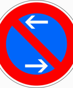 Eingeschränktes Haltverbot Mitte, Aufstellung rechts