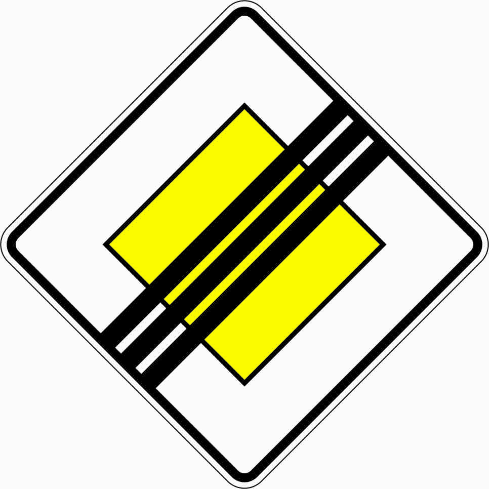 Ende der Vorfahrtstraße