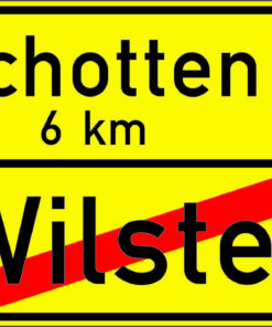 Ortstafel Rückseite