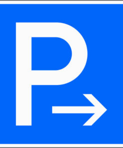 Parken Ende (Aufstellung rechts) oder Parken Anfang (Aufstellung links)