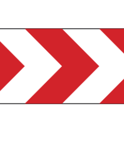 Richtungstafel in Kurven, rechtsweisend