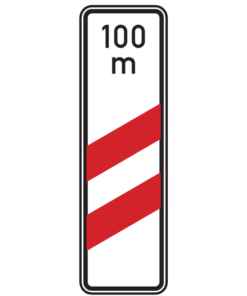 Zweistreifige Bake, Aufstellung rechts *100*