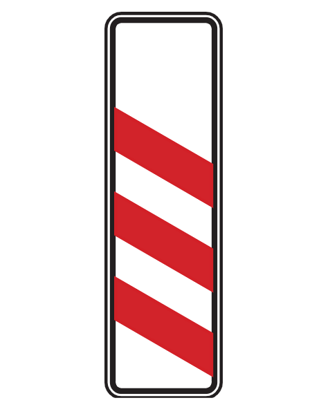 Dreistreifige Bake, Aufstellung links